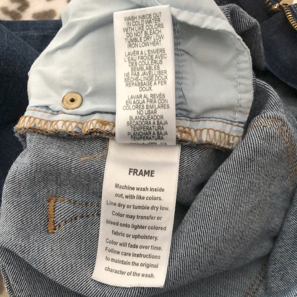Frame Denim Le Skinny de Jeanne in Fillmore Blue Wash Size 24 - Picture 10 of 17